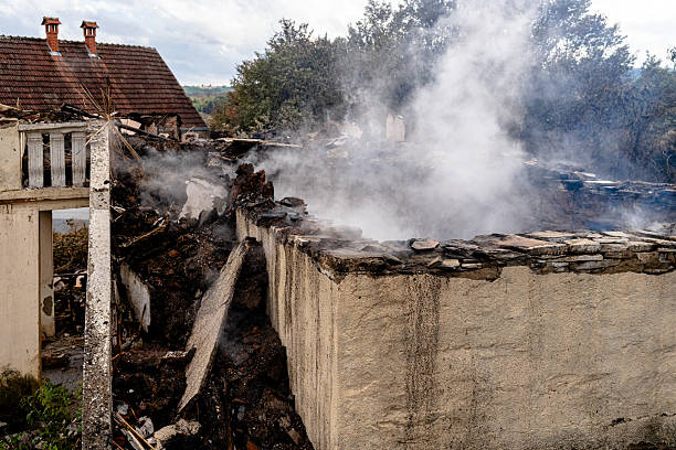 Professional Fire Damage Removal technician working in Lansdowne, VA